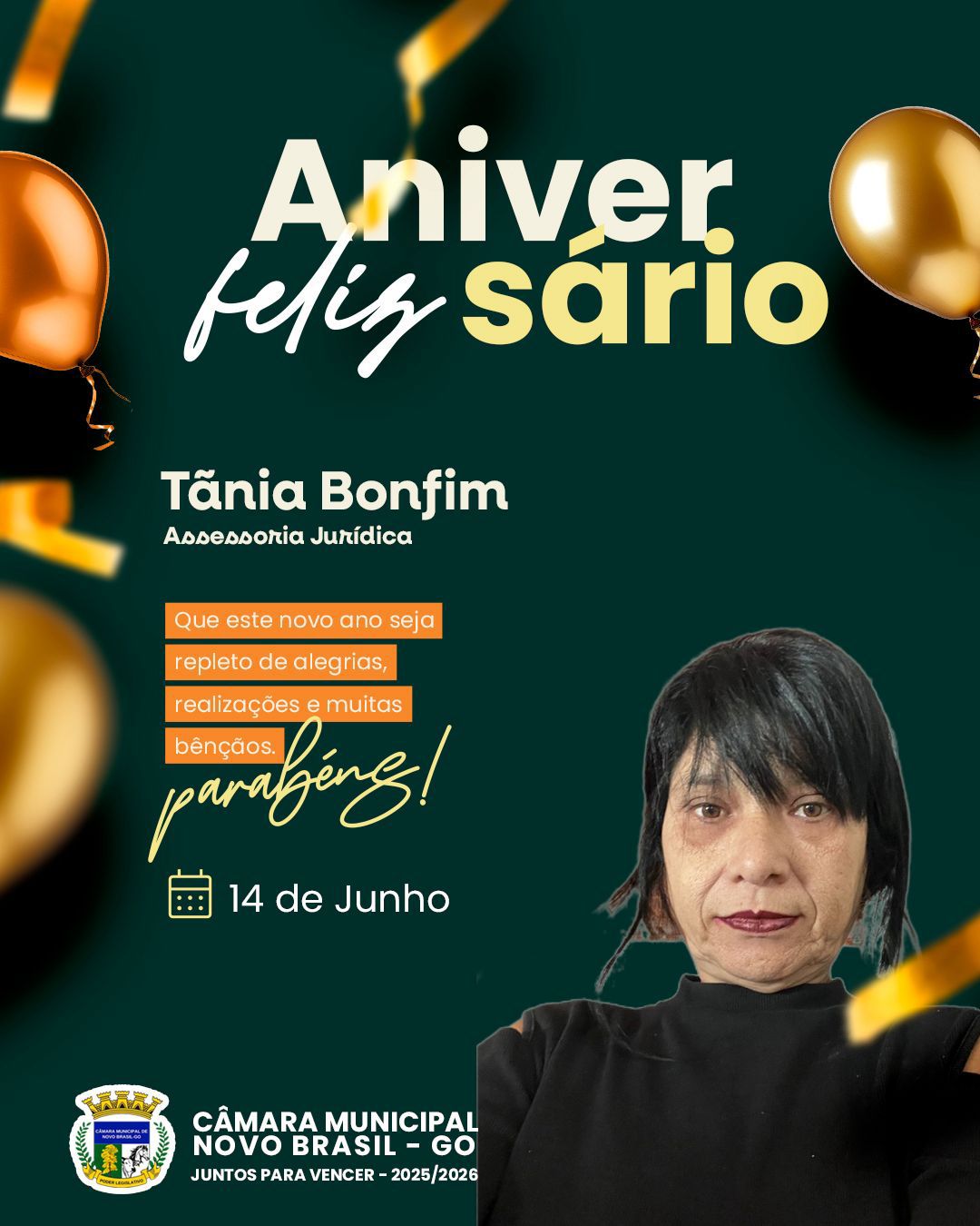 Feliz aniversário, Drª. Tânia Bonfim!